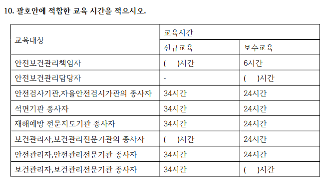 2011년 1회 필답형 10번 문제 이미지